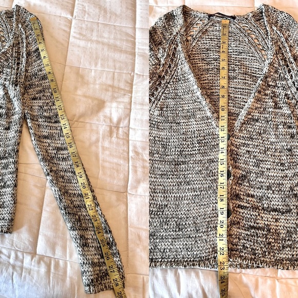 👠 Comptoir des Cotonniers Long Sleeve Knit Button Front V-neck Cardigan Small - Picture 12 of 12